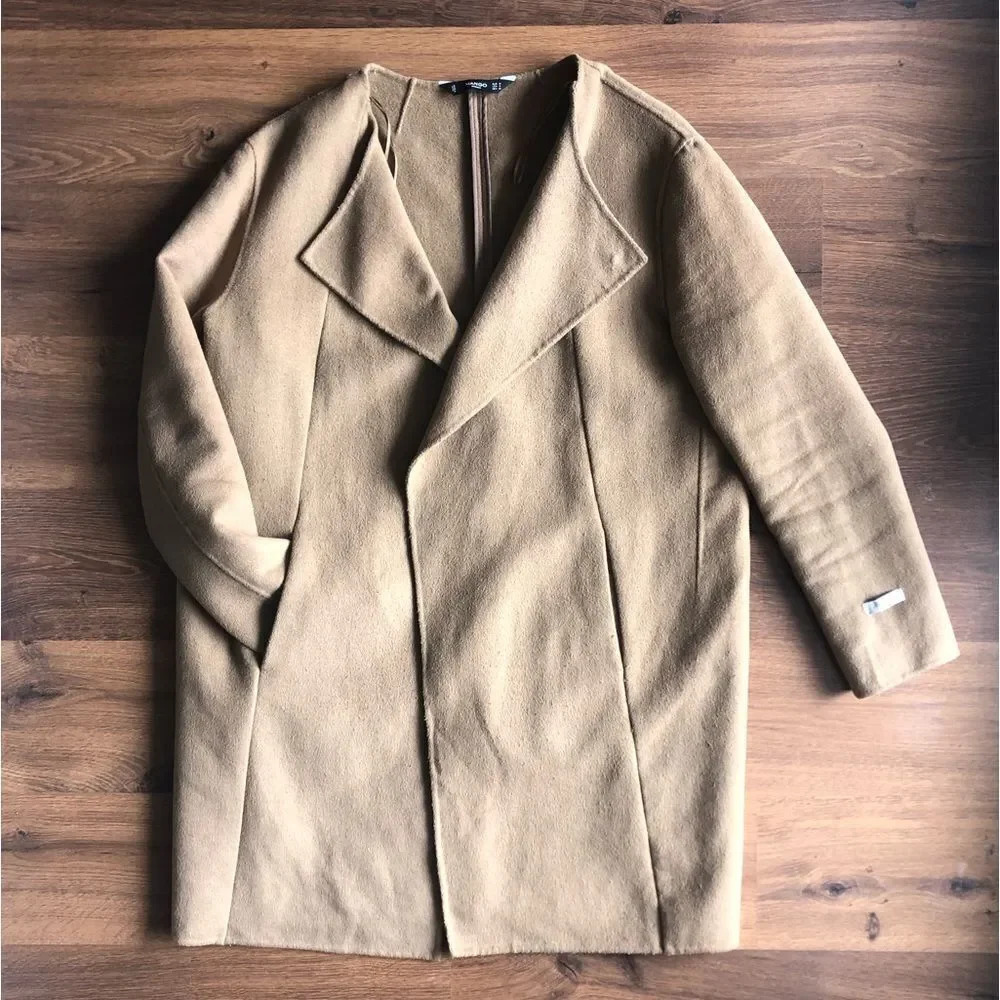 Mango oversized wool blend coat - Picture 3 of 13